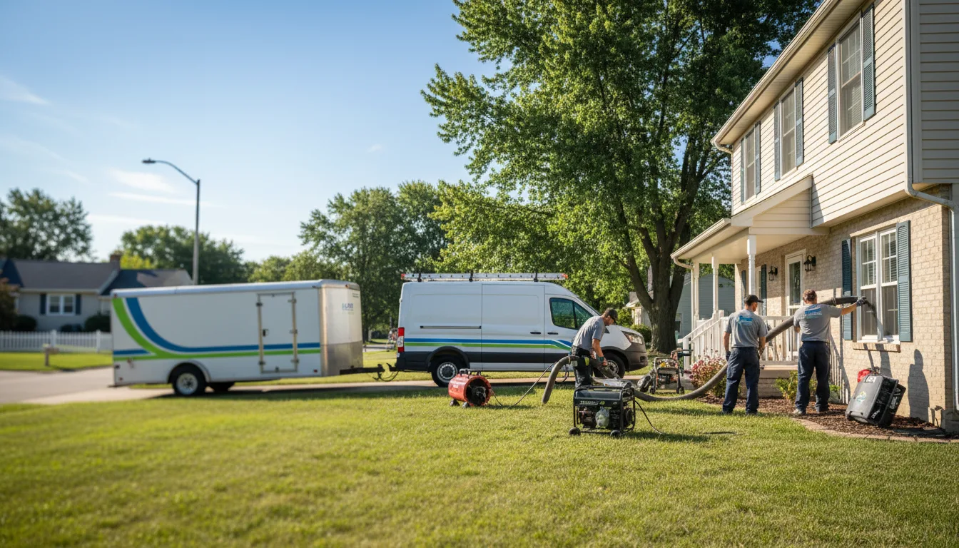 Flooded Basement Restoration And Cleanup With Repair in Larsen, WI near me
